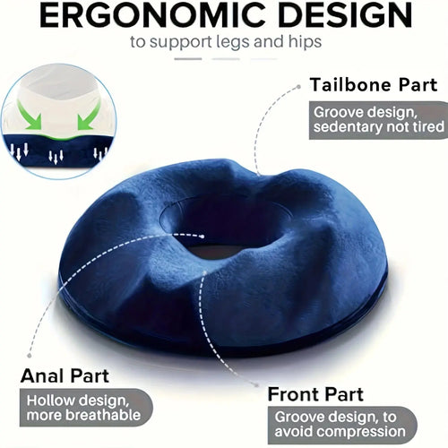 coussin donut ergonomique coccyx pour soulager le mal de dos et améliorer la posture