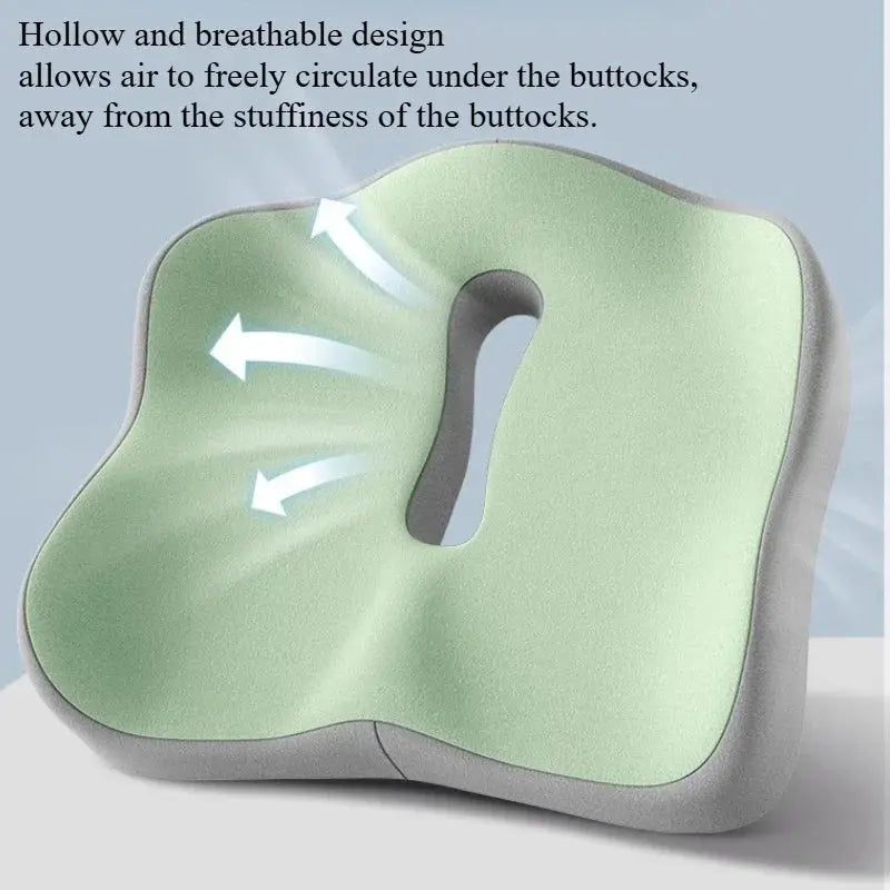 coussin ergonomique coccyx pour soulager le mal de dos et améliorer la posture