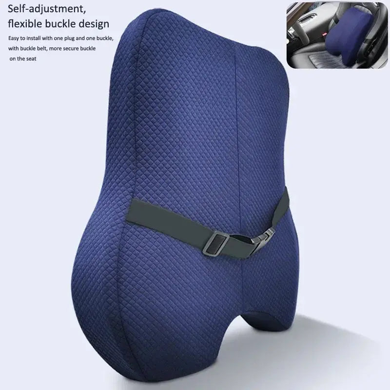Ensemble de coussin de siège orthopédique + support lombaire pour bureau et voiture - Ergo-Coussin